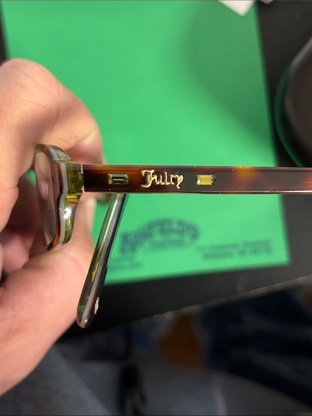 Juicy Couture Metallic Gold Eyewear framed